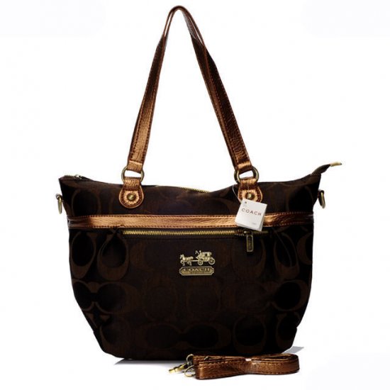 Coach In Signature Small Coffee Totes AQD | Coach Outlet Canada - Click Image to Close